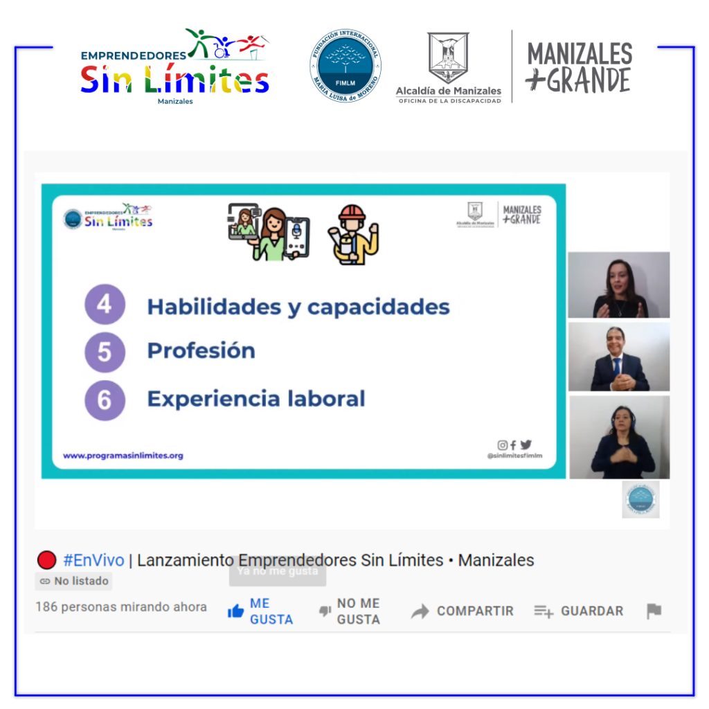 Lanzamiento del Proyecto Emprendedores Sin Límites