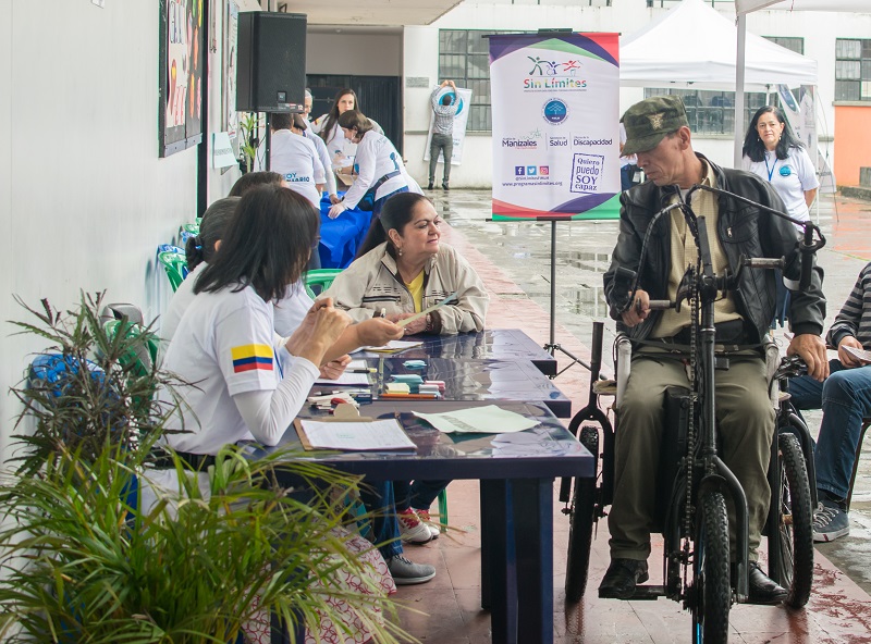 En esta jornada se realizó la caracterización de las personas con discapacidad.